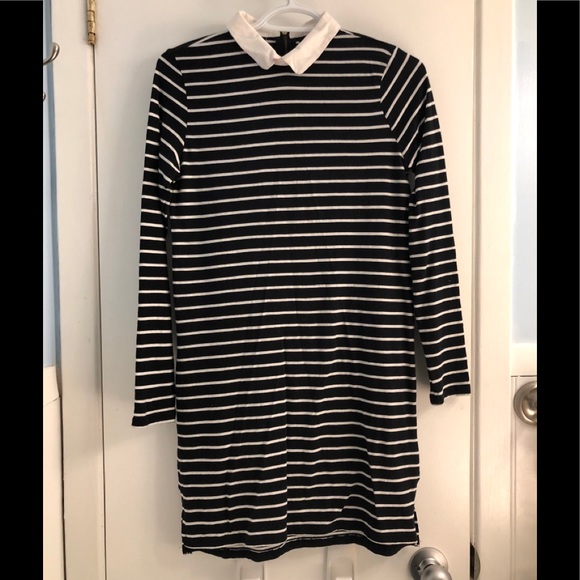 Slim fit navy zip up dress - Picture 1 of 3